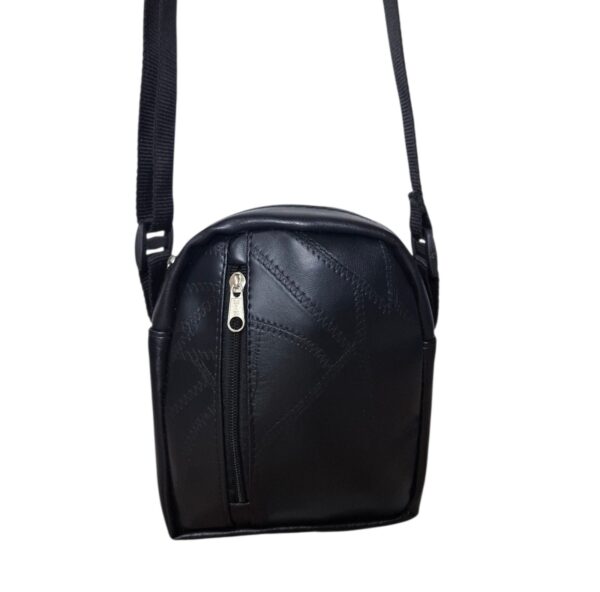 Bandolera Porta Celular Cartera Negra - Imagen 2