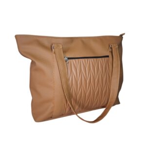 Cartera Bolso Mujer Universitaria Eco Cuero Mujer Marrón Matelassé