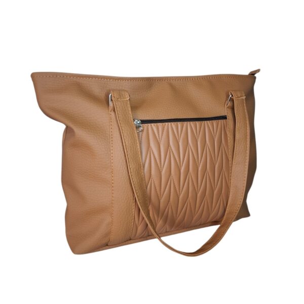 Cartera Bolso Mujer Universitaria Eco Cuero Mujer Marrón Matelassé