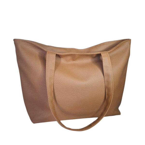 Cartera Bolso Mujer Elegante Eco Cuero Mujer Marrón Full Matelassé - Imagen 3