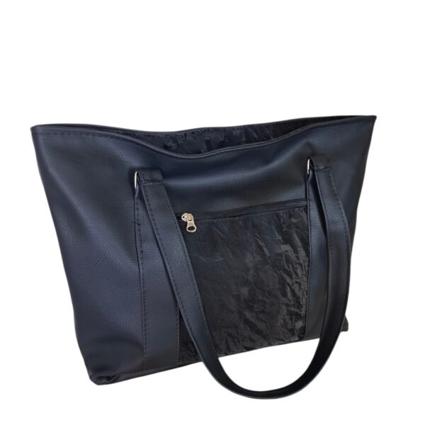 Cartera Bolso Mujer Elegante Eco Cuero Mujer Negra