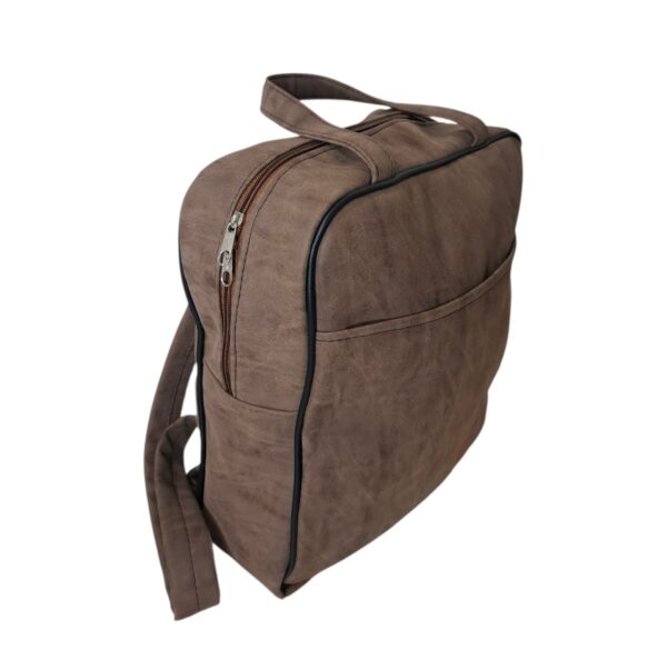 Bolso Mochila Marrón Gamuzada Unisex