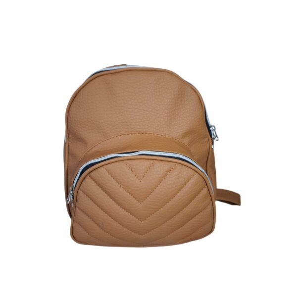 Mochilas Eco Cuero Portix Moda 2026 Urbana Marron - Imagen 2