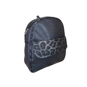 Mochila Reforzada Mujer Animal Print Eco Cuero Moda