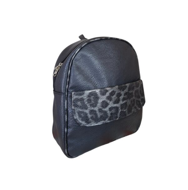 Mochila Reforzada Mujer Animal Print Eco Cuero Moda