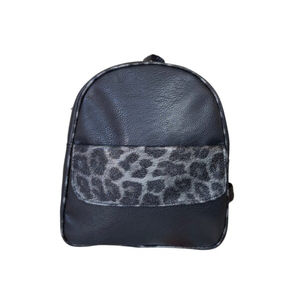 Mochila Reforzada Mujer Animal Print Eco Cuero Moda - Imagen 2