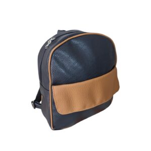 Mochila Reforzada Mujer Eco Cuero Moda bolsillo marron