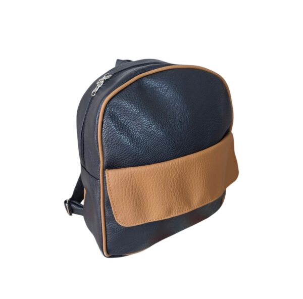 Mochila Reforzada Mujer Eco Cuero Moda bolsillo marron