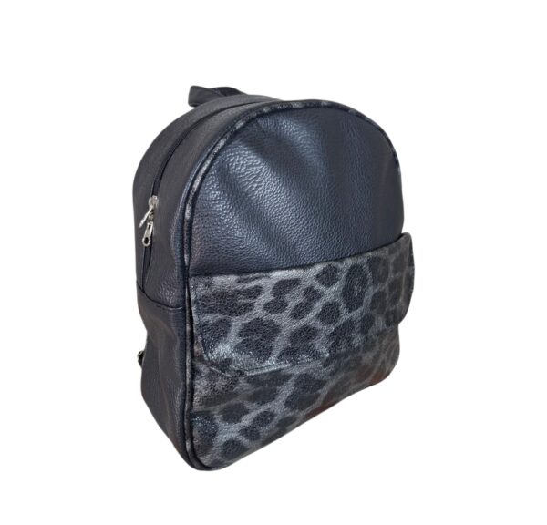 Mochila Reforzada Mujer Animal Print Eco Cuero Moda