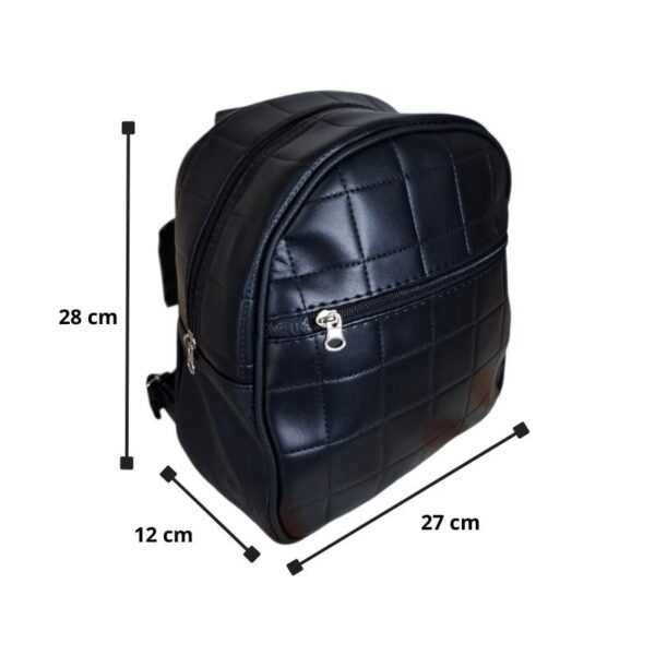 Mochilas Eco Cuero Portix Moda 2026 Urbana cuadros - Imagen 4