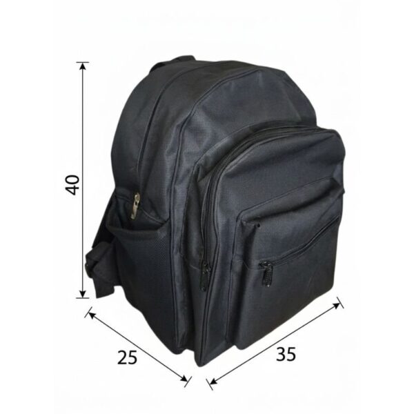 Mochila Urbana Escolar Unisex Reforzada Negro - Imagen 4